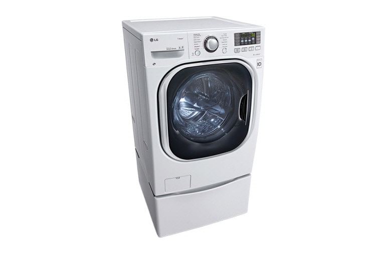 LG 27 inch, 5.0 cu.ft. Full Size All-in-One Front Load Washer / Dryer Combo with TurboWash™ and Steam Technology, WM3997HWA